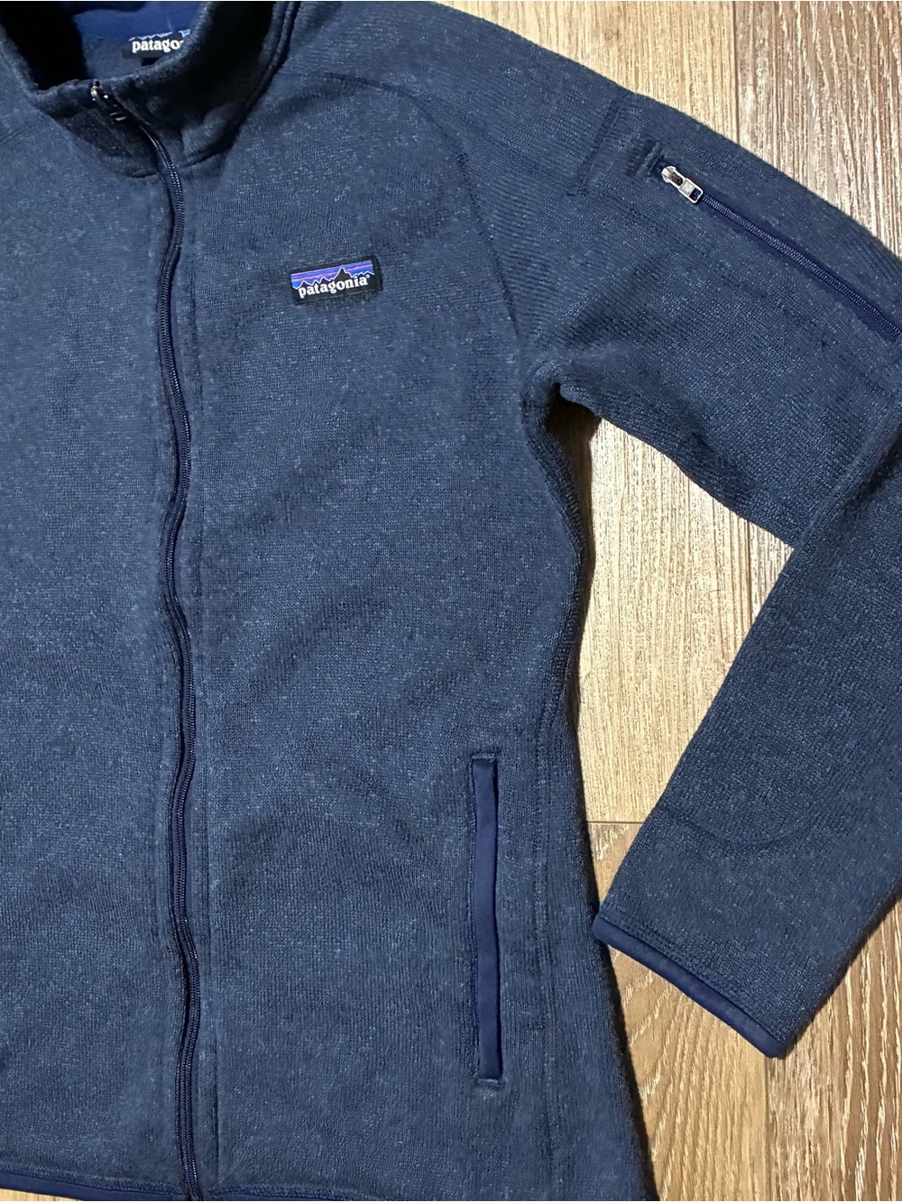 Patagonia Navy Blue Full-Zip Better Sweater Fleece Jacket Womens Small EUC - Picture 3 of 7
